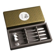 엔젤하트 롱티스푼 2p + 롱포크 2p 장례답례품A, 6세트, 롱티스푼 + 롱포크 + 스티커 + 선물포장