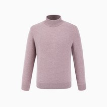 인디안 남성용 솔리드 하프 집업 터틀넥 MITBHWWA101