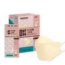 뉴크린웰 스타일 황사 마스크 소형 KF94 아이보리, 30개입, 1개
