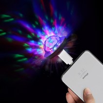 아이몰 휴대용 초싸이키 미니 USB 미러볼 C타입, 블랙, 1개