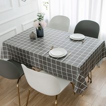 특별한 체크 식탁보, TYPE04, 110 x 160 cm