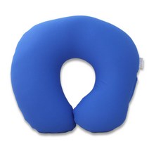 굿모닝 자세교정 기능성 공부 산모 의자 목베개, 블루