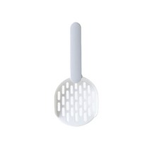 라온텐 고양이 촘촘한 모래 배변 스쿱, 1개, white + gray