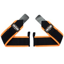 제로투히어로 헬스 손목보호대 wrist wrap Type2 기본형 Orange, 1세트