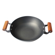 라고 프리미엄 무쇠주물 양수 궁중팬, 28cm, 1개