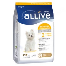 올리브 퍼피 앤 영어덜트 10억 강아지사료, 닭, 1kg, 1개