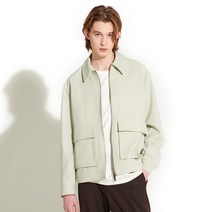 지플리시 남성용 세미오버핏 집업 자켓