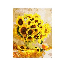 원더아트 DIY 그림 그리기 세트, C20 해바라기 꽃병, 1개