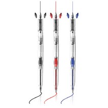 라이노바 직선볼펜 0.5~0.7mm 3종 x 2p세트, 검정, 빨강, 파랑, 1세트