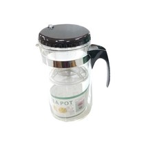 표일배 내열유리 홍차 티포트, 혼합색상, 1000ml