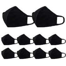 3D 입체 순면 마스크 블랙 7겹, 1개입, 10개