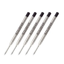 프라임 유니 단색용 볼펜 리필심 0.38mm SXR-600, 블랙, 5개