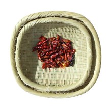 아카시아 대나무 갱기 사각채반 2종 세트