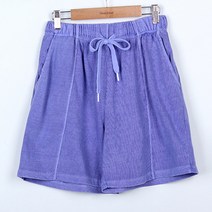 빼빼 여성용 절개라인 10수면 피그먼트워싱 밴딩 숏팬츠