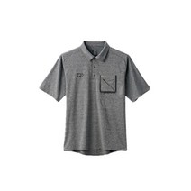 다이와 낚시 반팔 티셔츠 DE-57008, 페더 그레이