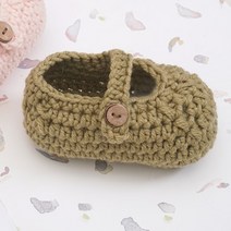 슬로우모먼츠 메리제인 덧신 뜨개질 DIY 세트, 1세트, 그린티