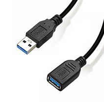 퀄리티어슈런스 고급형 USB 3.0 연장 케이블 블랙, 1개, 3m