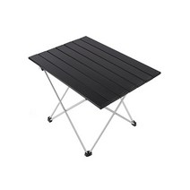 홈앤비전 알루미늄 경량 캠핑 롤테이블, 블랙