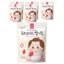 맘스미 큐브요거트랑 과일칩, 6개, 딸기