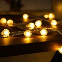 캠프테리어 LED 앵두전구 10m 60구, 투명