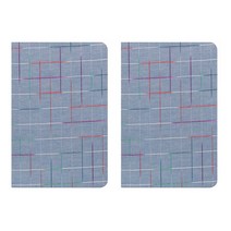 다이어리 무난한노트 필기 일기장 A6, 블루체크, 2개