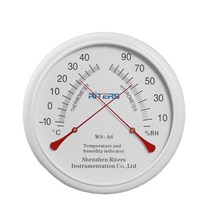 리터스 원형 벽걸이 온도 습도계 화이트, 1개
