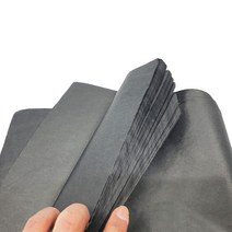 희망노트 습자지 색화지 스터핑 쵸핑 스타핑 꽃종이 포장지 9절, 검정, 500개