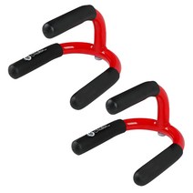 멜킨스포츠 강철 마제스틱 푸쉬업바 2p, 볼카닉레드