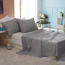 올뎃홈 가볍고 시원한 다비치 여름 홑이불, 그레이