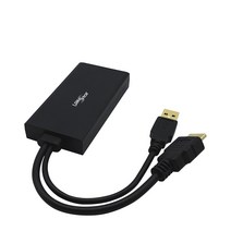 오디오 지원 HDMI 2.0 to DP 1.2 컨버터 블랙, LS-HD2DP