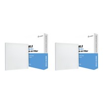 CHAMOA 헤파 11등급 PM0.3 차랑용 에어컨 필터, 2개, A128