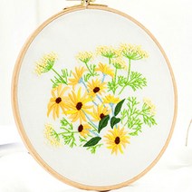 리빙듀오 프랑스 자수 DIY 키트, A-117 20cm, 1세트