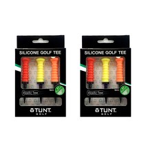 턴트골프 실리콘 골프 티 3종 x 2세트, Red, Yellow, Orange