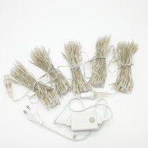 무뚜기 전구 줄조명 투명선 300구 DC24V LED, 백색