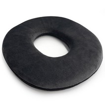 극세사 메모리폼 원형 베개, 진회색