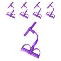 다기능 튜빙 로프 헬스 보조기구 5p, 퍼플