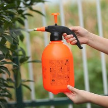 워터풀 원터치 압축 분무기 오렌지 + 블랙 2L, 1개