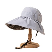 민코 낚시 햇빛가리개 모자, 라이트그레이(M00048)