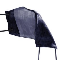 필터교체형 새부리형 마스크 한여름용 린넨 시원하마 네이비, 1개입, 1개