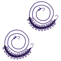 룻츠 일체형 빨래줄 보라색, 2개