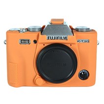후지필름 X-T30 카메라 실리콘 바디보호용 케이스, 오렌지, 1개