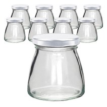 미르코리아 유리병 바이브자 화이트철캡, 9개, 400ml