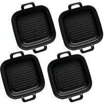 사각 스몰 접시 블랙, 4개, 접시 4p