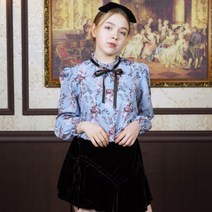까트린 플라워 로맨틱 블라우스