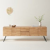 보니애가구 엘리오 2000 고무나무거실장 방문설치, 네츄럴