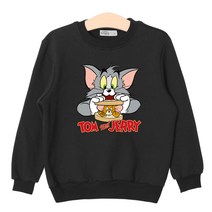 뉴욕꼬맹이 아동용 톰과 제리 기모 맨투맨 티셔츠 TJ016