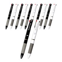 3색볼펜2 0.7mm SP11787 2종 x 6p, 블랙, 화이트, 1세트