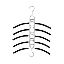 하이어데코 논슬립 접이식 옷걸이 탈부착가능 옷걸이 5단 42 x 55 cm, 혼합색상, 1개입