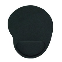 피쓰프리덤 베이직 심플 손목이 편한 마우스패드, 블랙, 1개