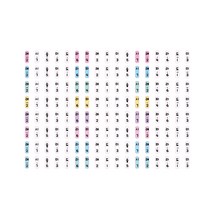 음계 스티커 8줄, 한글버전 A, 1개